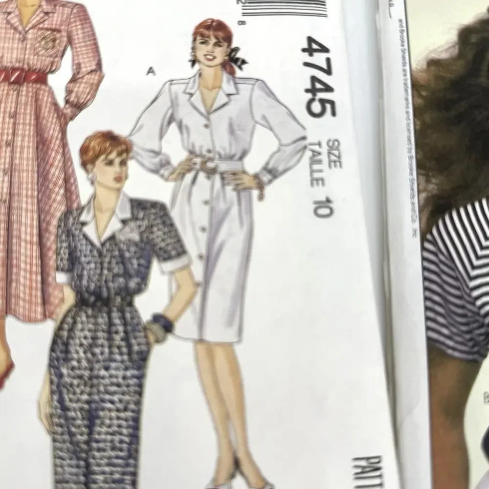 Vintage Lot of 7 Womens Clothing Sewing Patterns Size 8-12 Cut & Uncut 1980s